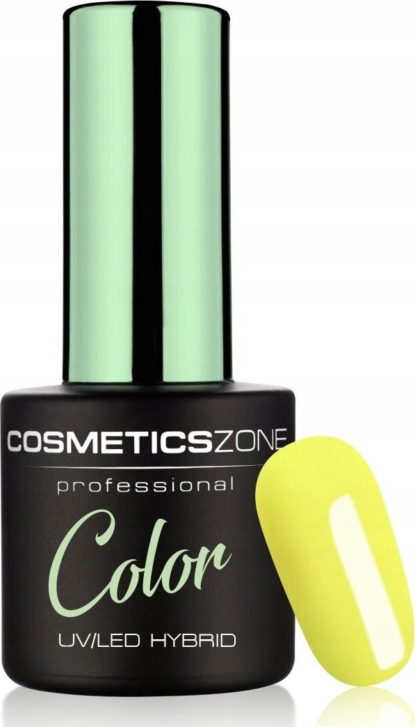 Cosmetics Zone Lakier hybrydowy hipoalergiczny neonowy żółty 7ml - Neon Intense Yellow N12