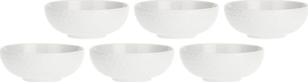 NPC Polska La Porcellana Bianca Zestaw 6 misek do owoców Momenti 12 cm biały