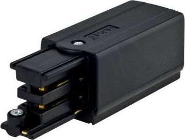 Shilo Zasilanie szynoprzewodu uziemienie prawe XTS 12 CZ Shilo do 3-fazowej szyny natynkowej 230V czarne