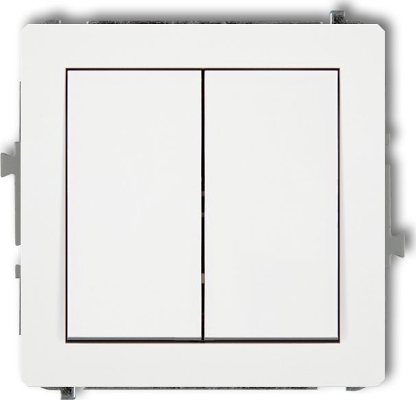 Karlik Przycisk Deco świecznikowy wspólne zasilanie biały mat (25DWP-44.1)