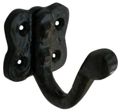 SINGLE ROBE HOOK GB-2504 125X100MM BLACK