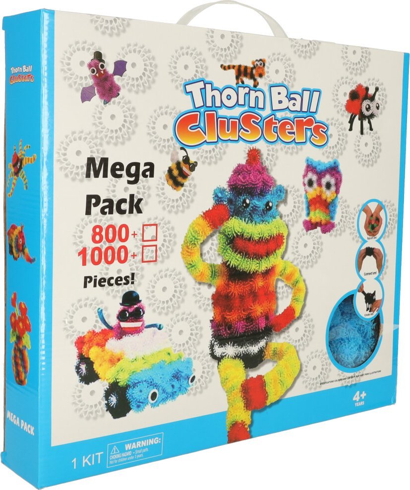 KIK Rzepy czepy klocki kulki kolorowe kreatywne 836 elementów