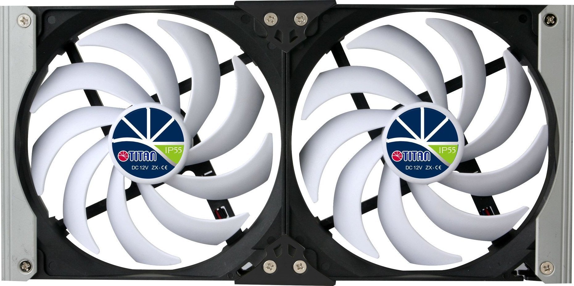 Titan Titan TTC-SC20(A)+ Dual Fridge Fan 92x25mm IP55, Timer Mode, with Integrated Rectifier