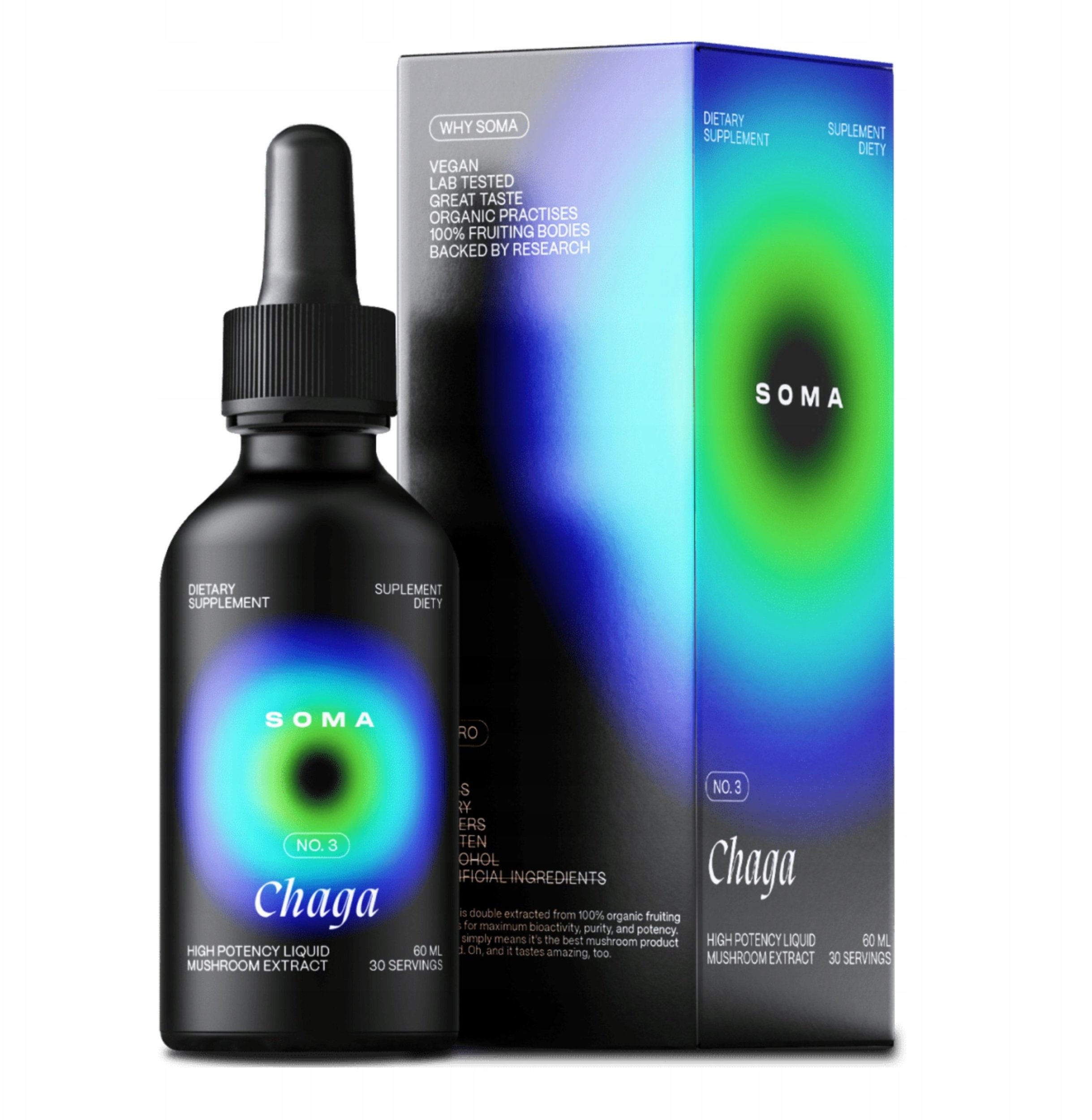 Holistic Grzyb Chaga Błyskoporek podkorowy 60 ml one size