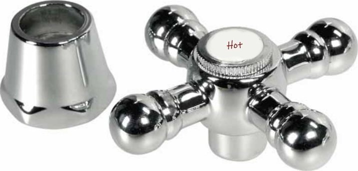 UN POKRĘTŁO CHROM -E RETRO , WODA CIEPŁA