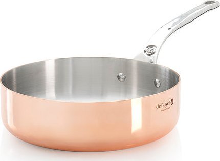 Patelnia De Buyer De Buyer Prima Matera Sauté Pan Copper/steel 24cm straight ind.