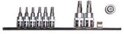 Jonnesway Zestaw nasadek trzpieniowych Torx z otworem 1/4" 3/8" T10-T50 9szt. (S08H23TS9S)