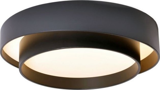 Plafon led Astra 40W z barwą ciepłą 3000K czarny na diodach Osram