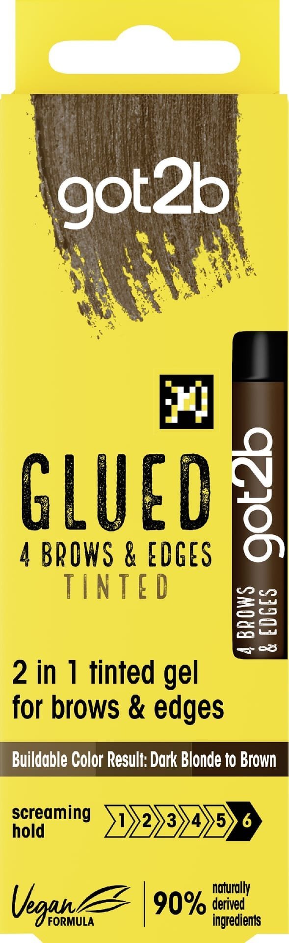 H GOT2B ŻEL Glued 4brows brown 16ml&