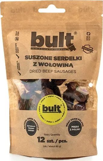 BULT Bult Przysmak dla Psa Serdelki Wołowe 12szt