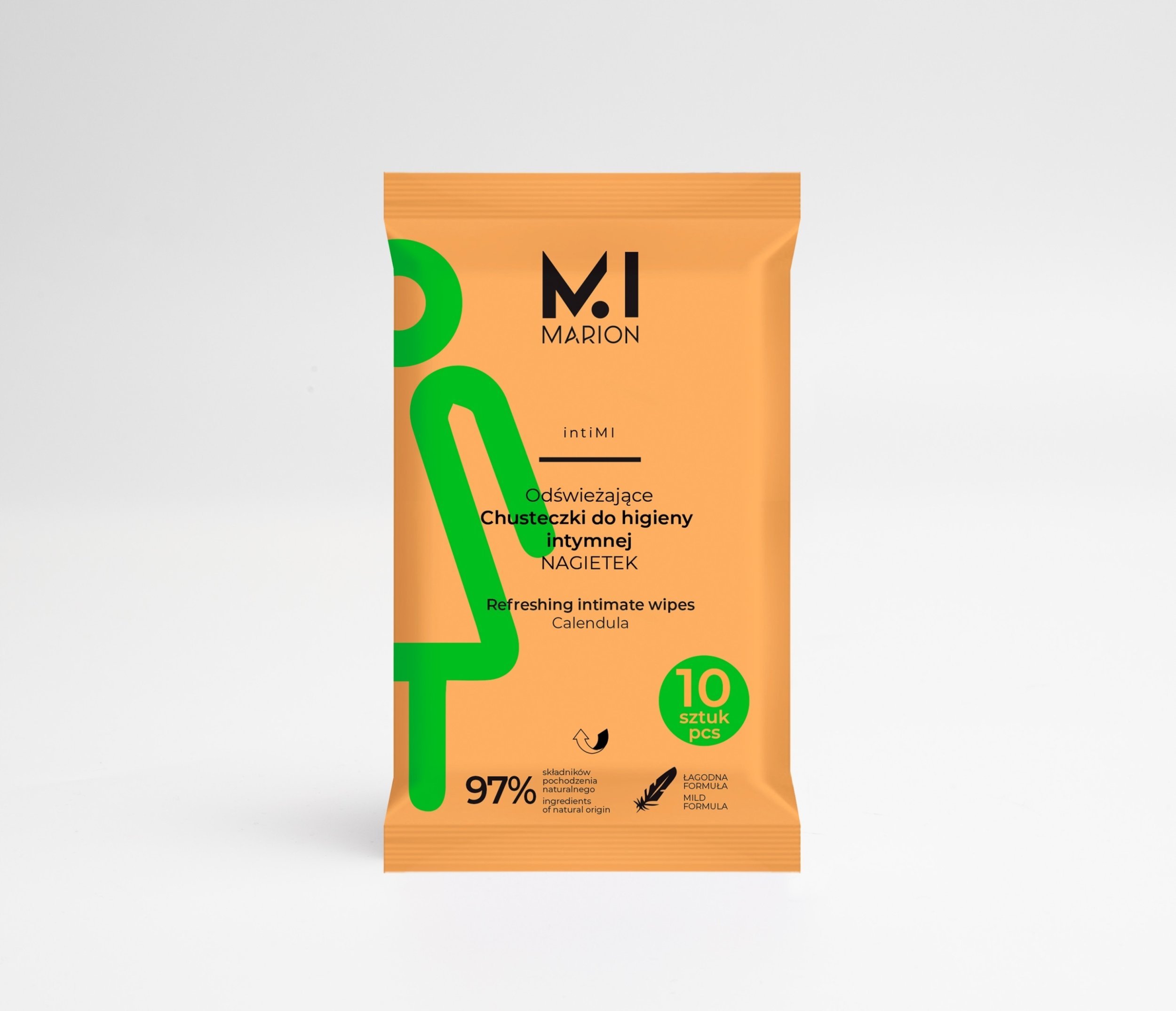 MARION_Prebiotyk odświeżające chusteczki do higieny intymnej 50g