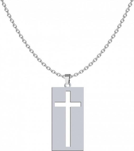 Radziszewska Jewellery Srebrny naszyjnik KRZYŻ GRAWER DEDYKACJA GRATIS