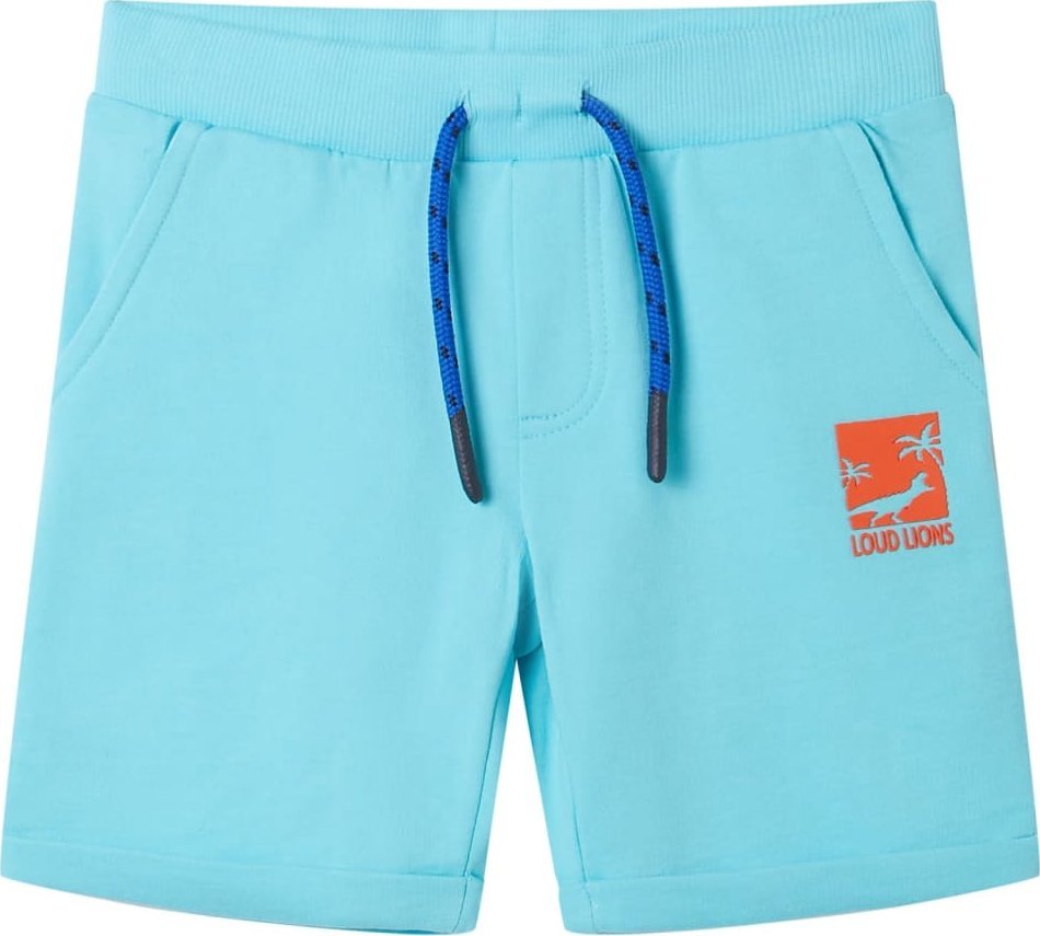 vidaXL Szorty dziecięce ze sznurkiem, aqua, 104
