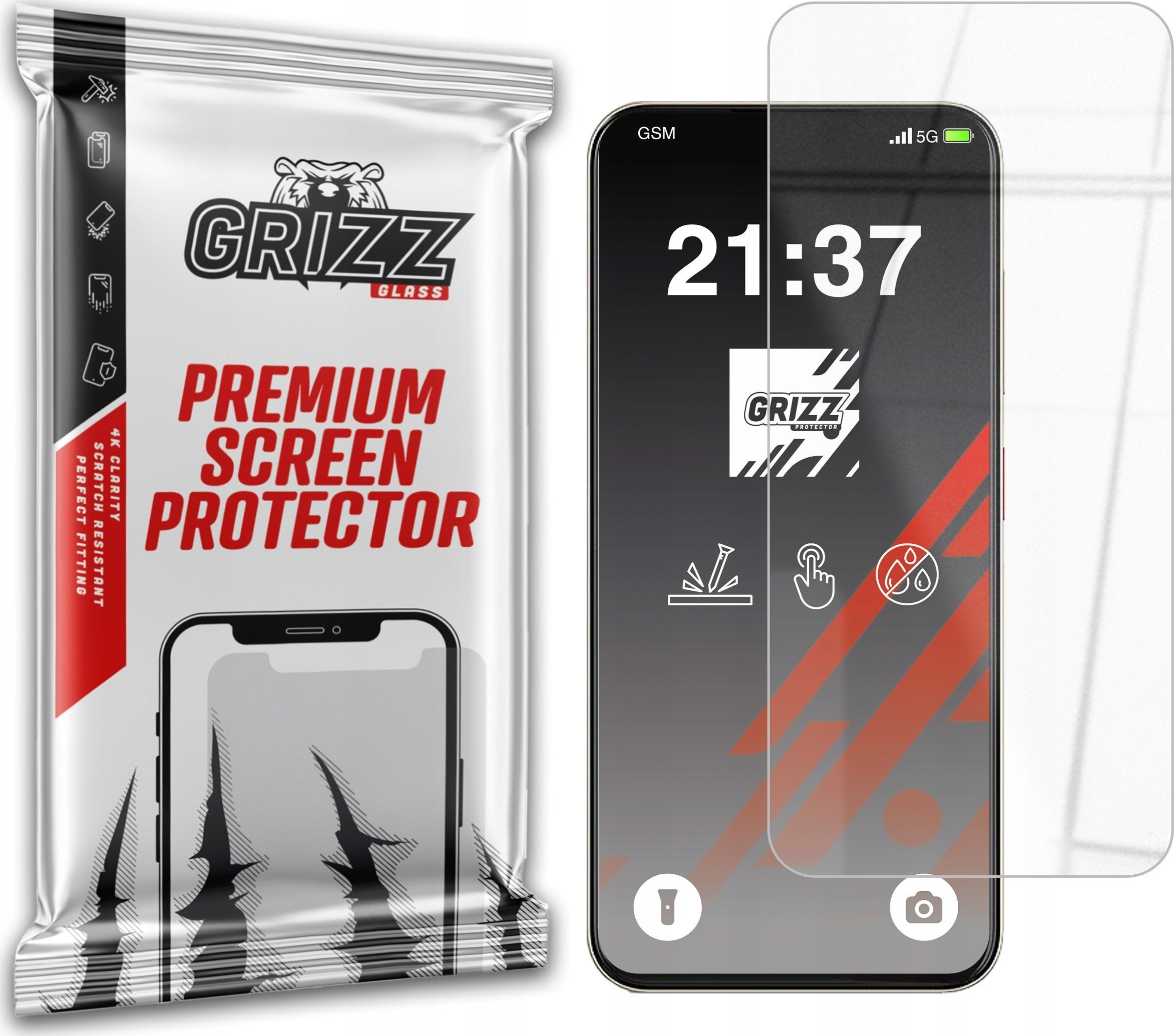 Szkło hybrydowe GrizzGlass HybridGlass do ZTE Blade V70