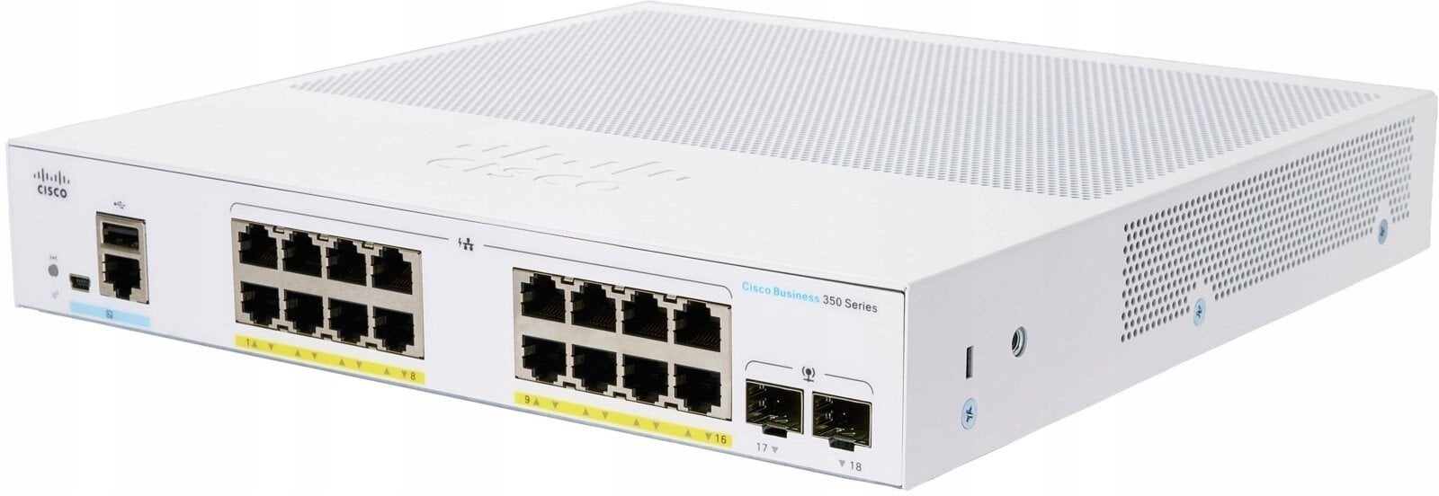 Cisco CBS350-16P-2G Zarządzany L2/L3 Gigabit Ethernet (10/100/1000) Srebrny