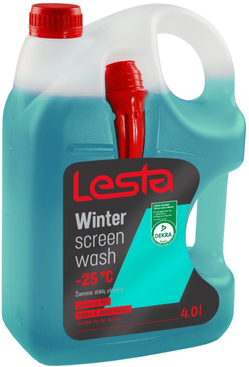Winter windshield washer fluid LESTA, -25degC, with funnel, 4 l