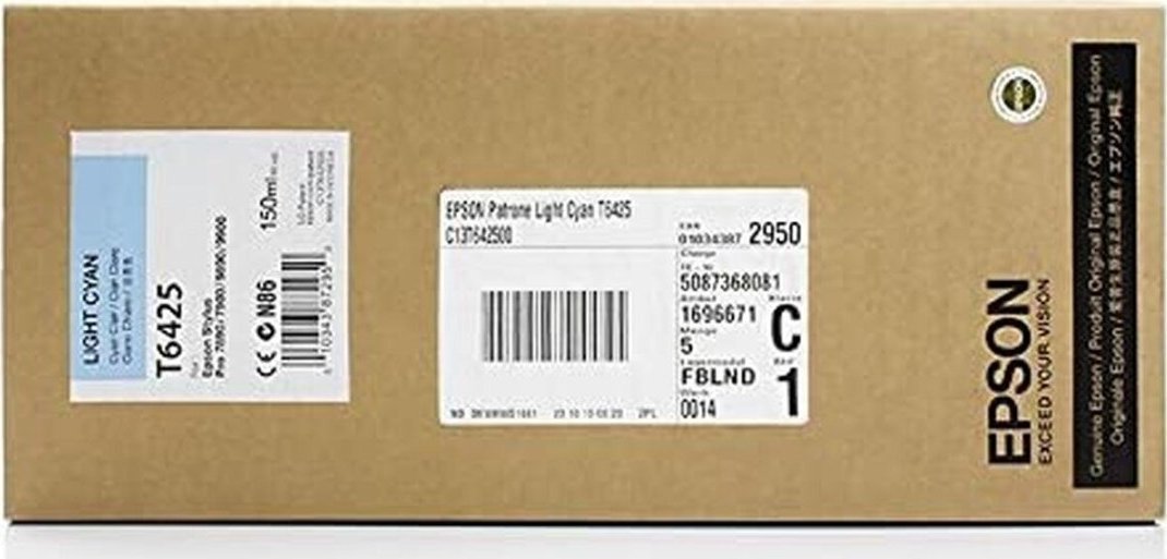 Tusz Epson EPSON Tinte light cyan 150ml - C13T642500