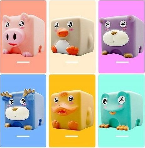 Smily Play Miękkie klocki sensoryczne 6 sztuk