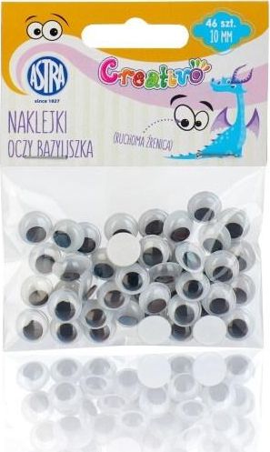 Astra Oczy samoprzylepne 10 mm Oczy Bazyliszka ASTRA