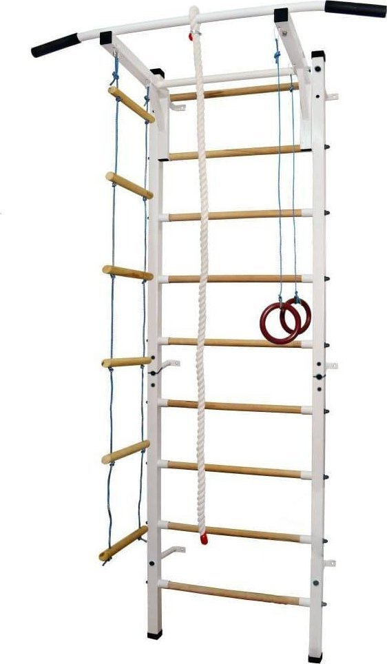 Małpiszon Drabinka gimnastyczna do ćwiczeń metalowa biała Sport Child Plus
