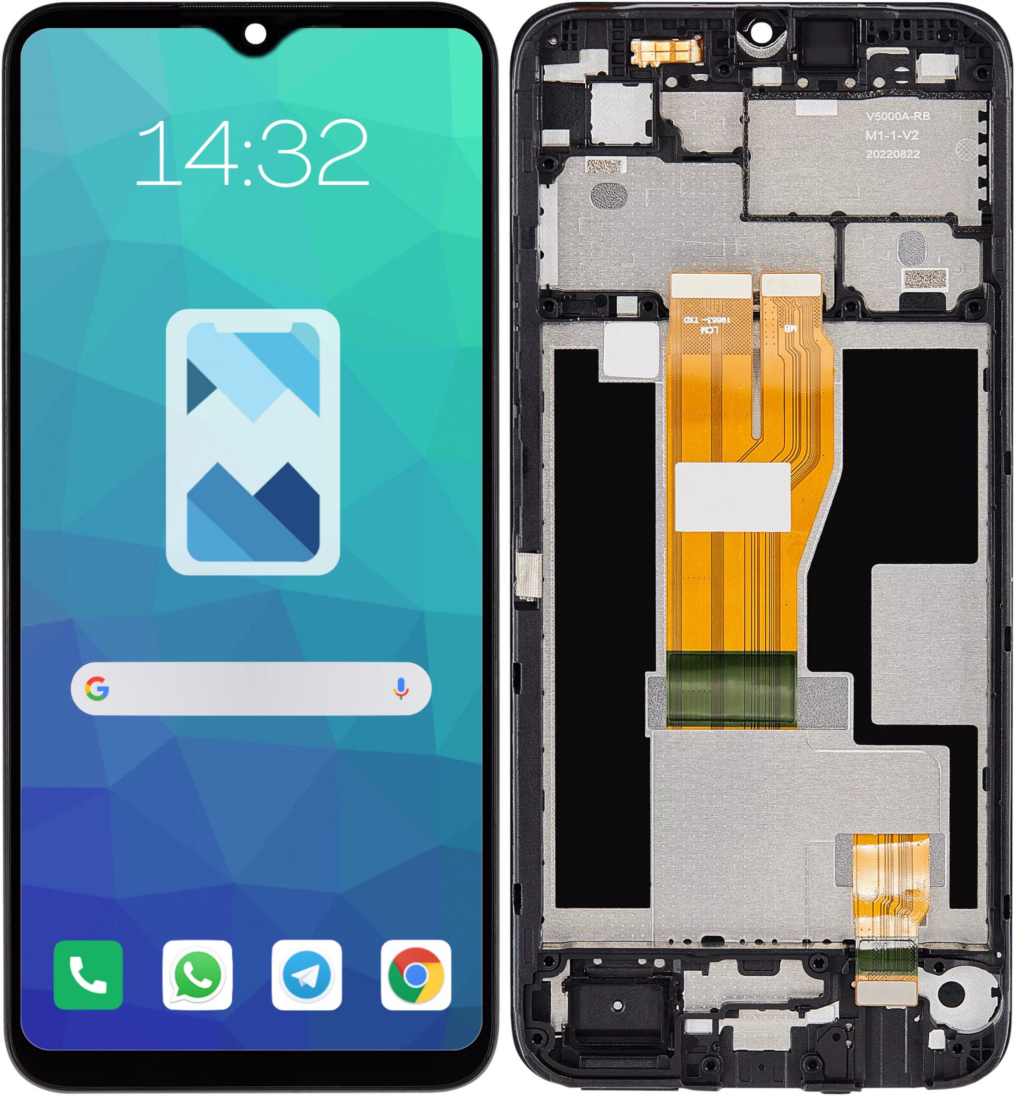 Wyświetlacz LCD Ekran Szybka do Realme C30 RMX3581 Ramka