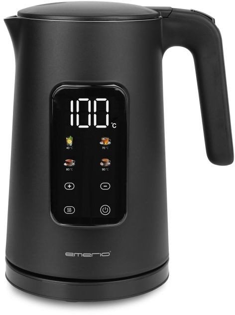 Emerio Wasserkocher 1,7 l schnurlos Design, Digitales Displ.