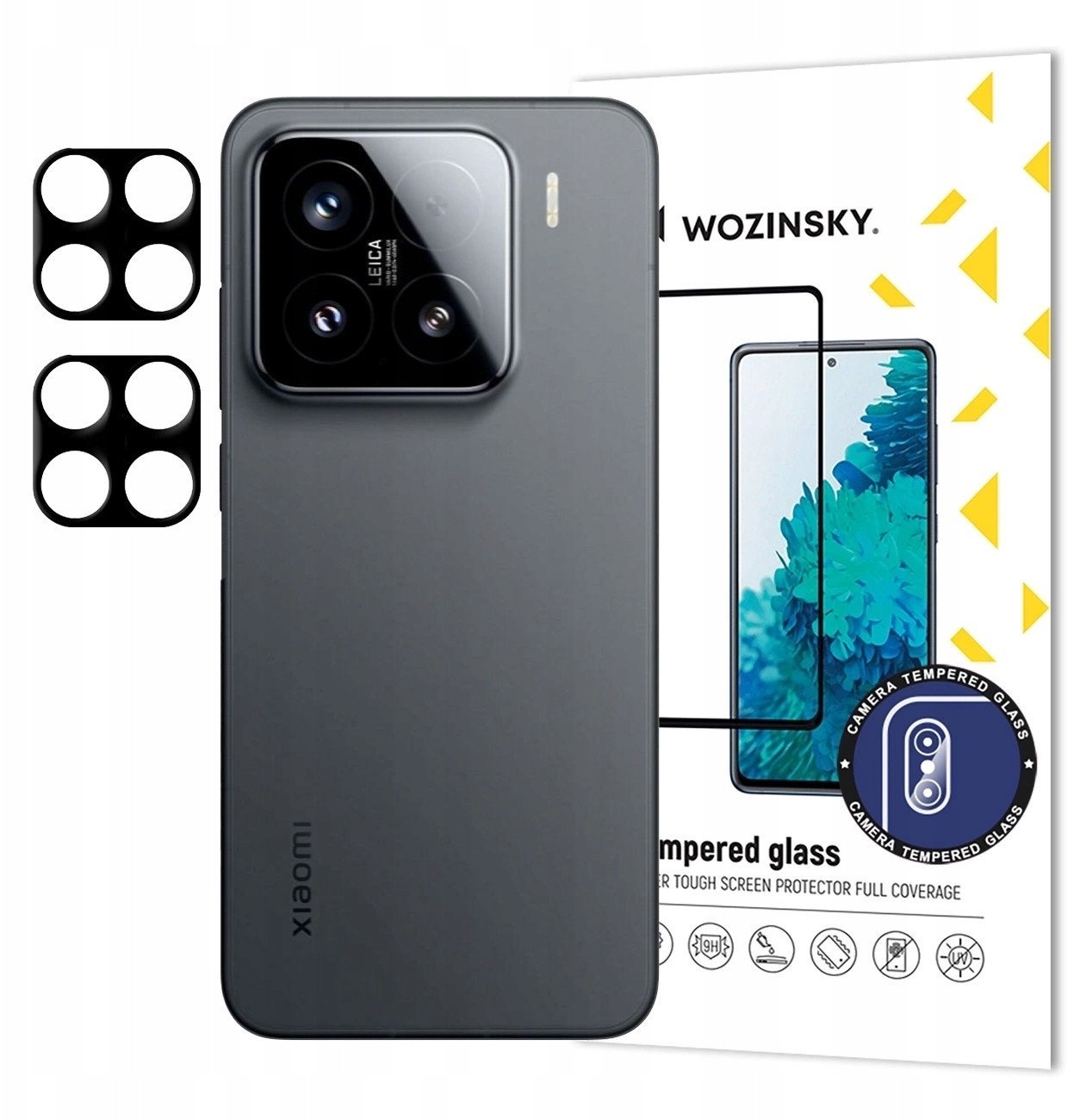 Szkło na aparat Wozinsky Full Camera Glass na Xiaomi 15, 2-pak