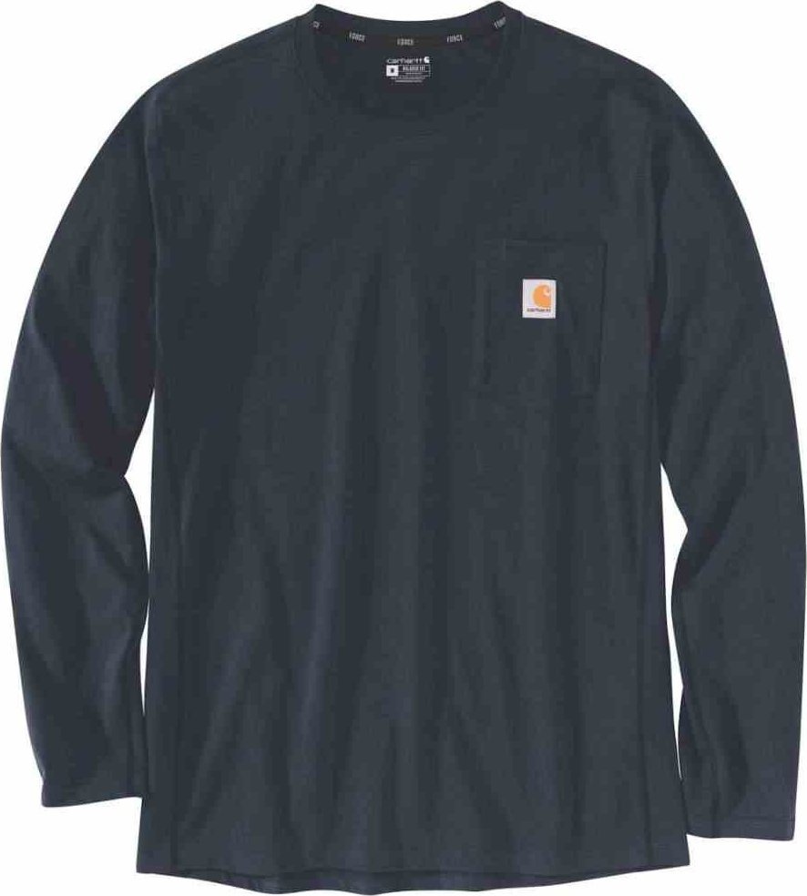 Carhartt Koszulka Carhartt Force Relaxed Fit L/S Navy