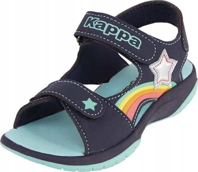 Kappa Sandały dla dzieci Kappa Pelangi G granatowo-miętowe 261042K 6737 27