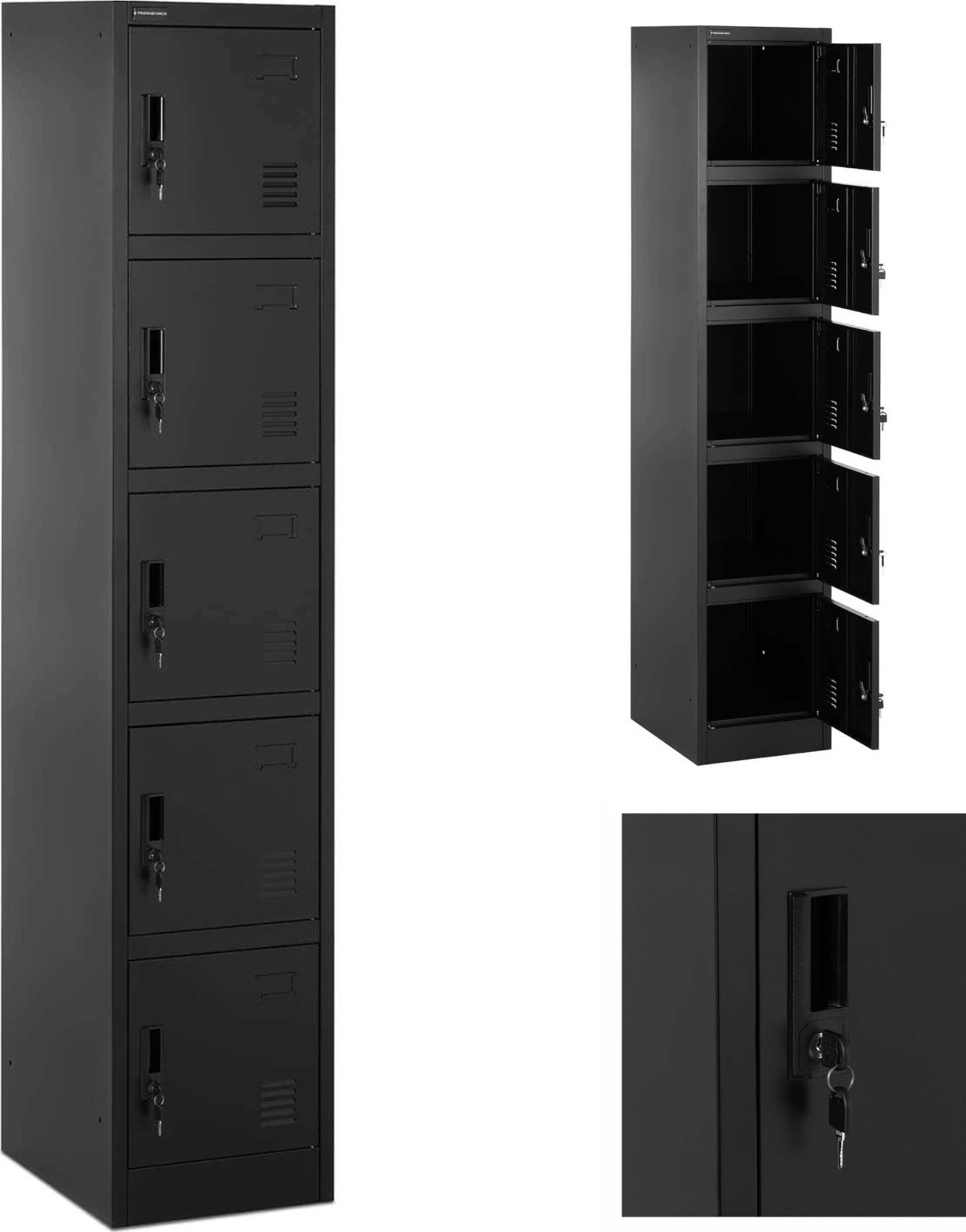 Fromm & Starck Szafa skrytkowa metalowa socjalna zamykana na klucz - 5 skrytek Szafa skrytkowa metalowa socjalna zamykana na klucz - 5 skrytek