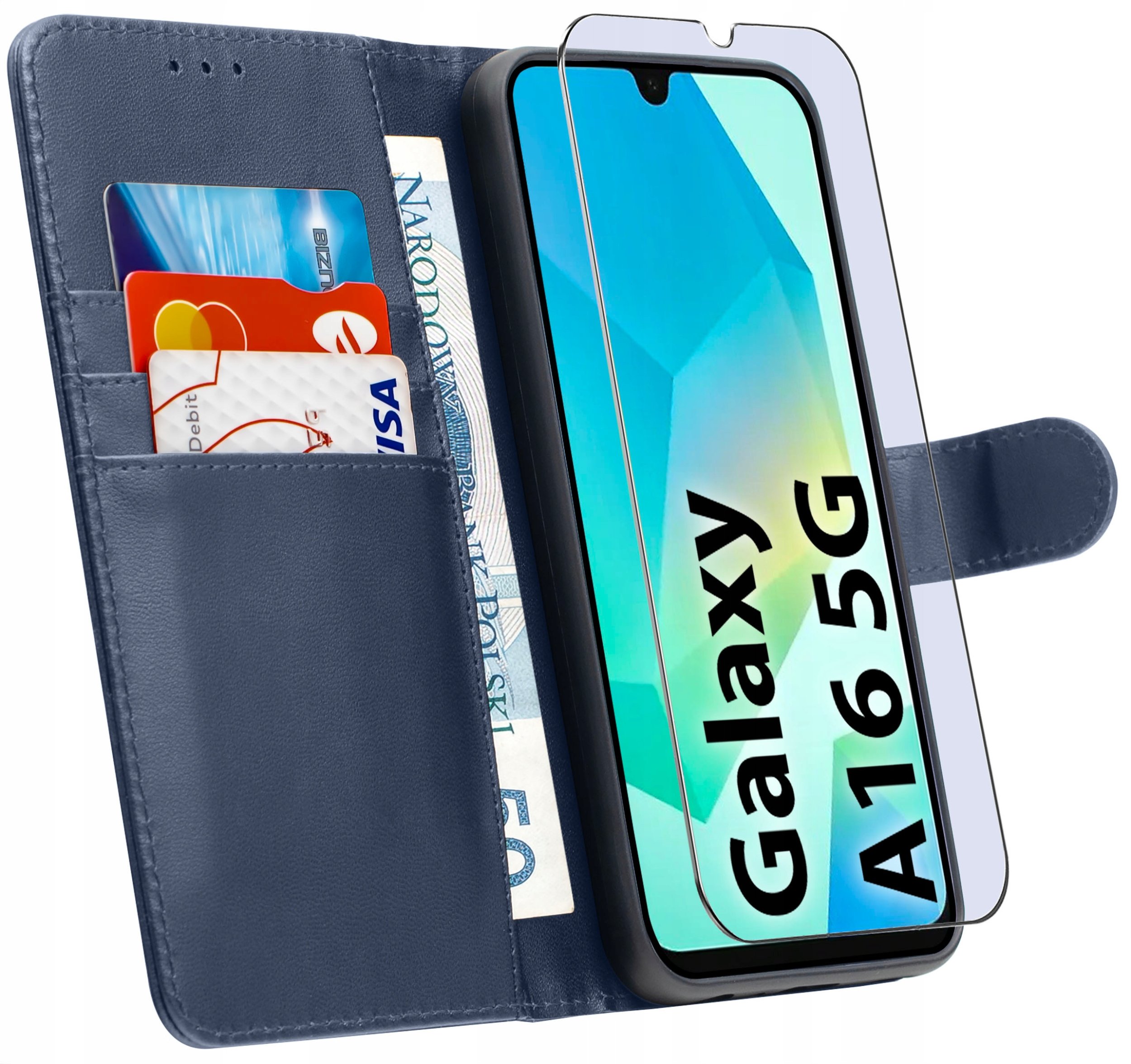 ETUI do Samsung A16 5G | SKÓRZANE PORTFEL BOOK TOKRA CASE CLASSIC + SZKŁO