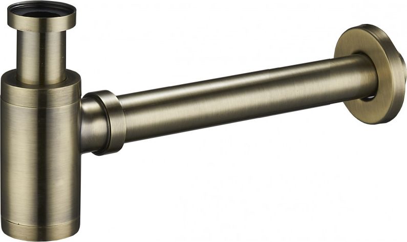 Syfon Mexen Mexen półsyfon umywalkowy okrągły mosiądz antyczny - 79950-40