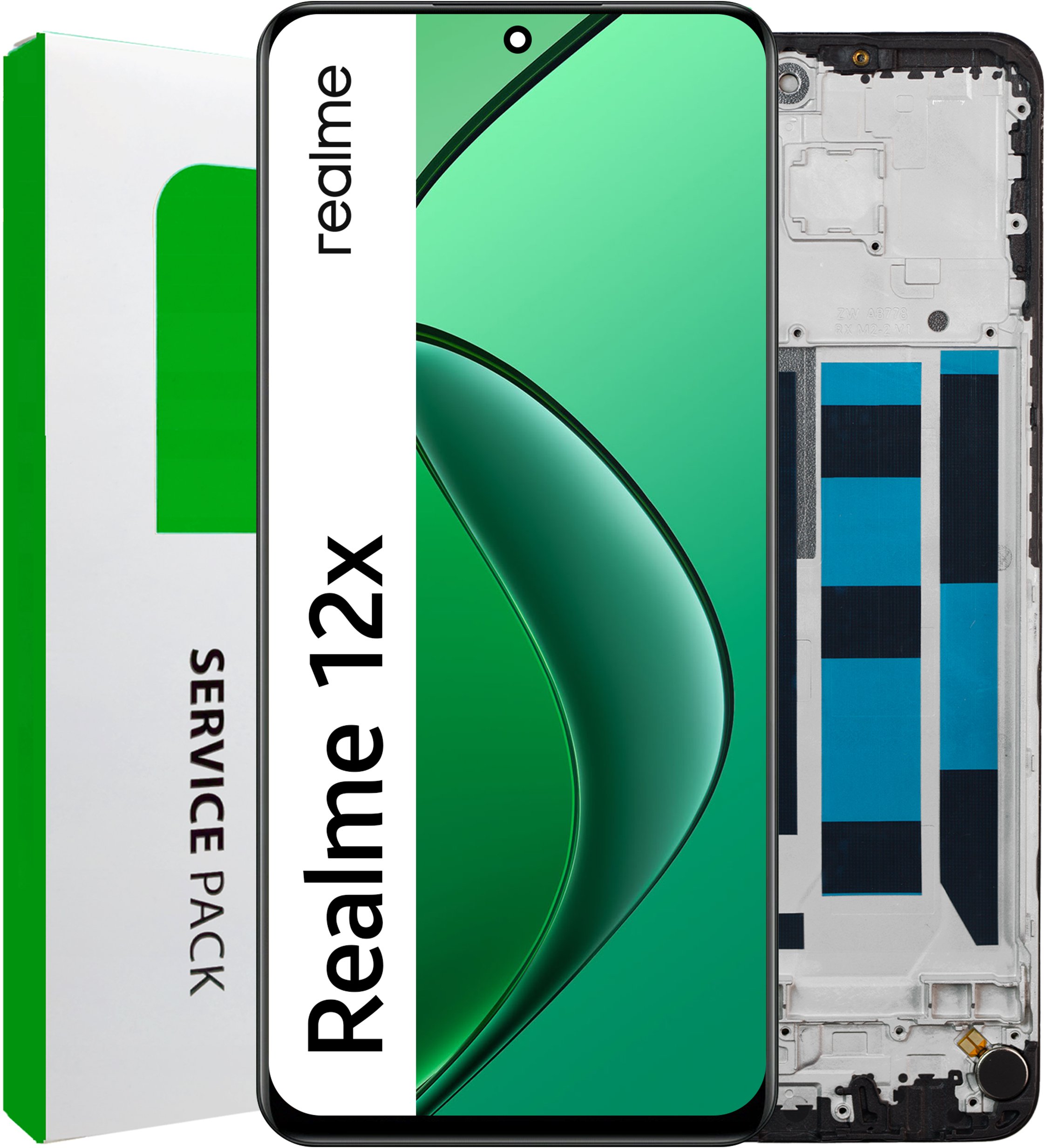 Zila Wyświetlacz do Realme 12X Ekran LCD Ramka Oryginał (5904858354047)