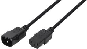Kabel zasilający LogiLink Przedłużacz kabla zasilającego LogiLink CP091 IEC 60320 VDE czarny 1,8m - CP091