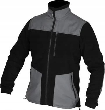 Dedra Bluza polarowa ze wstawkami, 280g/m2, rozm.XL, czarno-szara