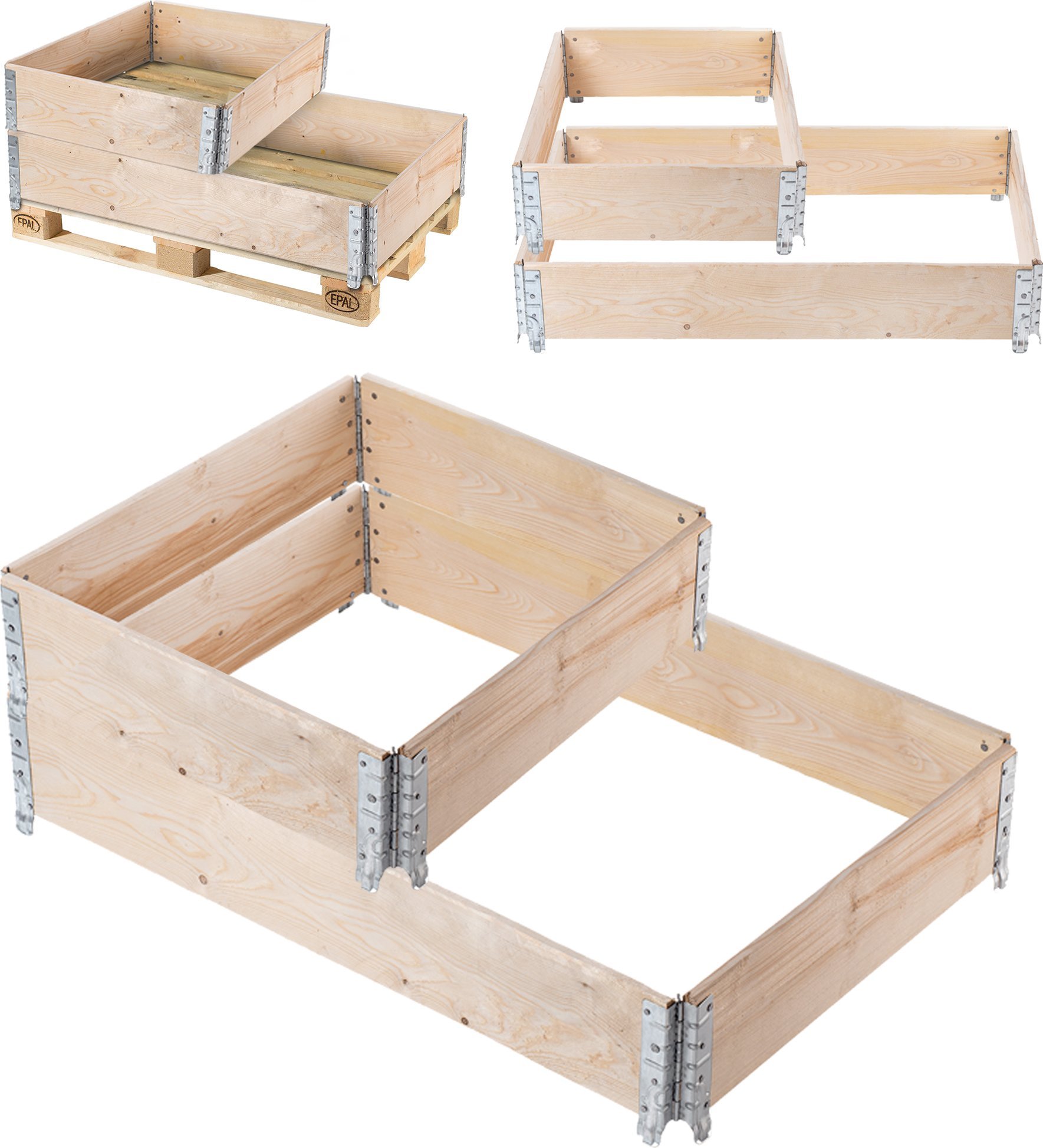 Kadax KADAX Zest Nadstawka palet 120x80x20cm + 60x80x20c