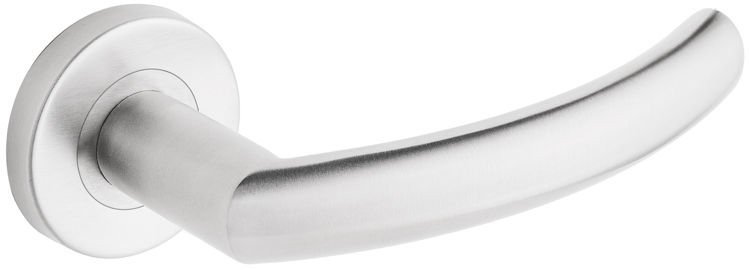 PROXIMA INOX DOOR HANDLE ON ROUND ROSET