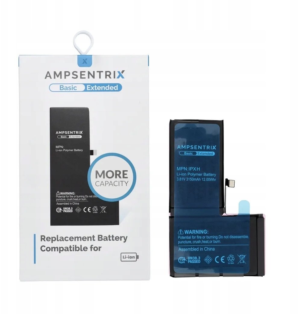 AmpSentrix Basic bateria do iPhone X (zwiększona pojemność)