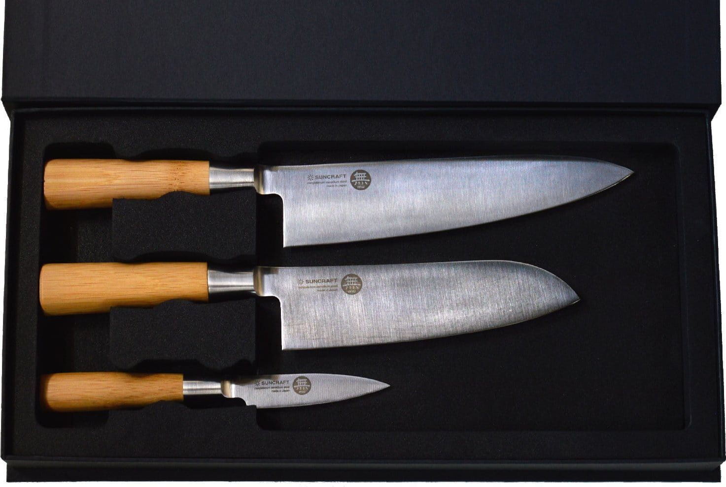 Suncraft Zestaw noży Suncraft MU Bamboo w pudełku ozdobnym: [MU_040301]