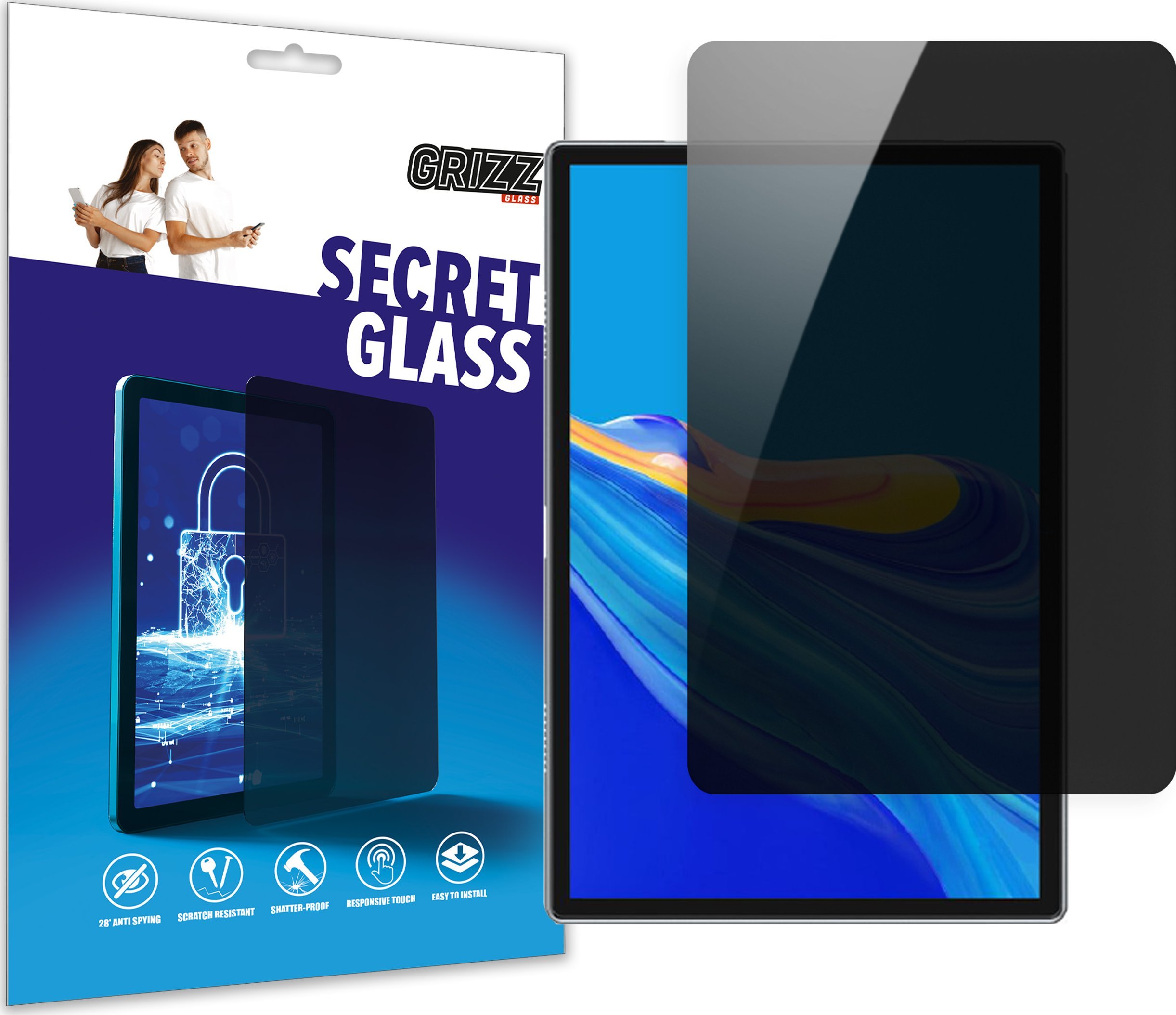 GrizzGlass Szkło prywatyzujące GrizzGlass SecretGlass do Ulefone Tab A7