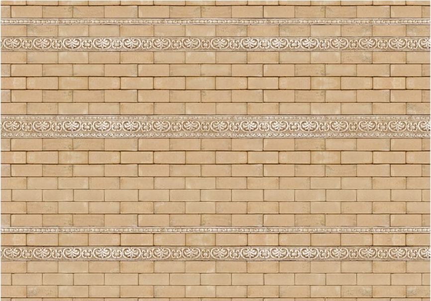 DecoNest Fototapeta - Mur ze zdobieniami - 350X245