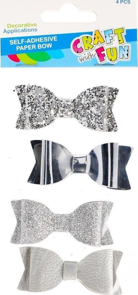 Craft with Fun OZDOBA DEK KOKARDKI SAPRZYL 6,5CM 4SZT CF 12/144