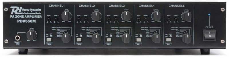 Pięciokanałowy wzmacniacz Power Dynamics PDV550M one size