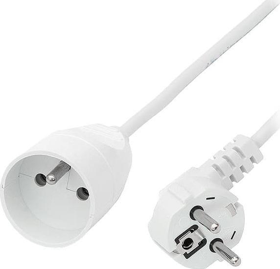 Plastrol PS-171/1,5 BIAŁY PRZEDŁUŻACZ Z JEDNOKROTNYM GNIAZDEM WTYCZKOWYM 2P+Z 10A - PS-171 / 1,5m