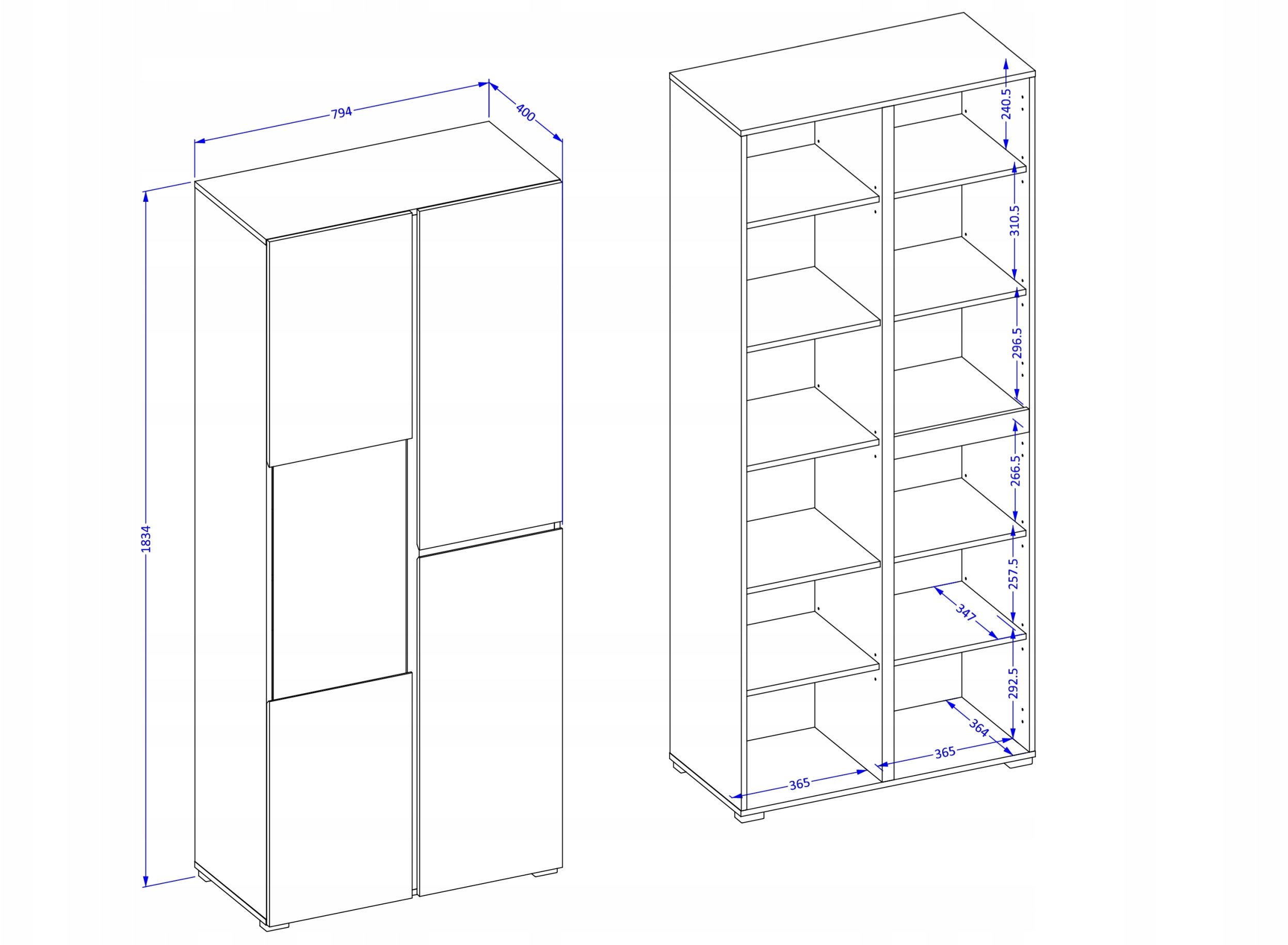 Witryna wysoka CROSS 3D 80cm zielona/czarna HELVETIA
