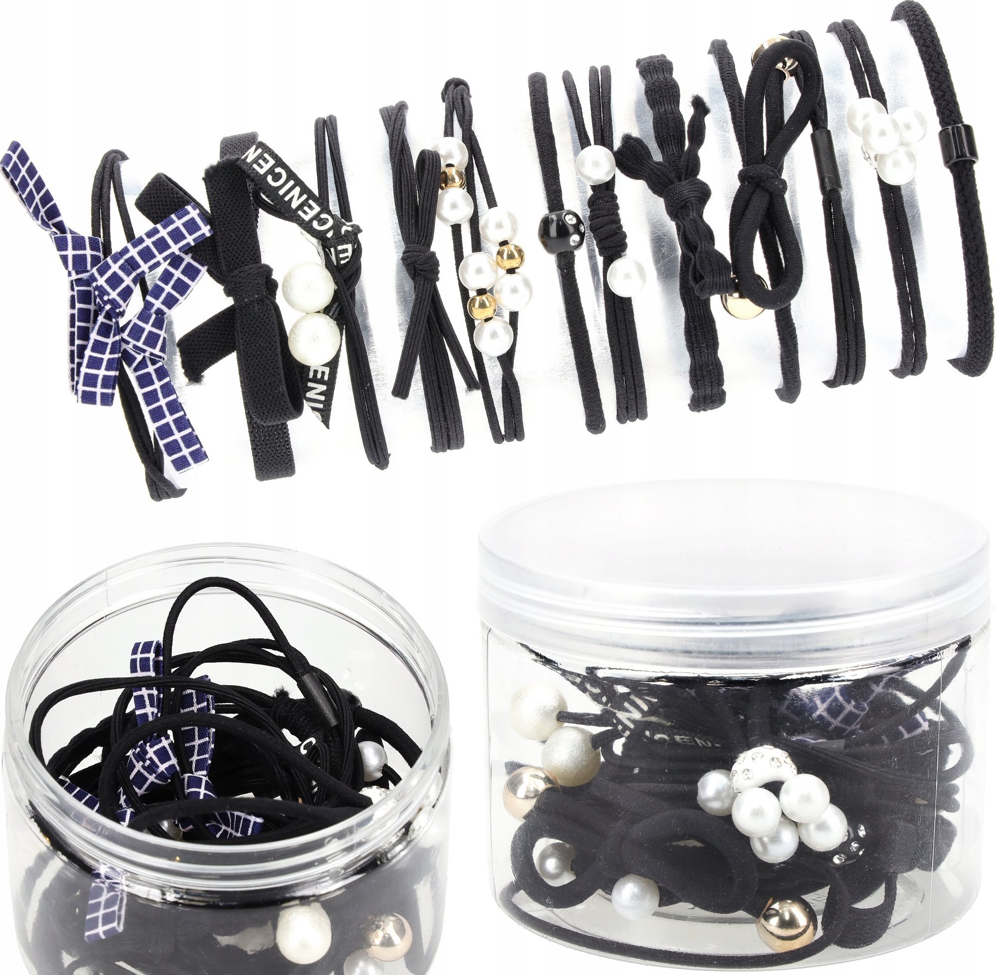 Korbi ZESTAW GUMEK GUMKI DO WŁOSÓW SPINKI OZDOBY 12szt WZ2