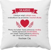 Koszulkowy Skarbie - gdybym mógł cofnąć czas - poduszka na prezent