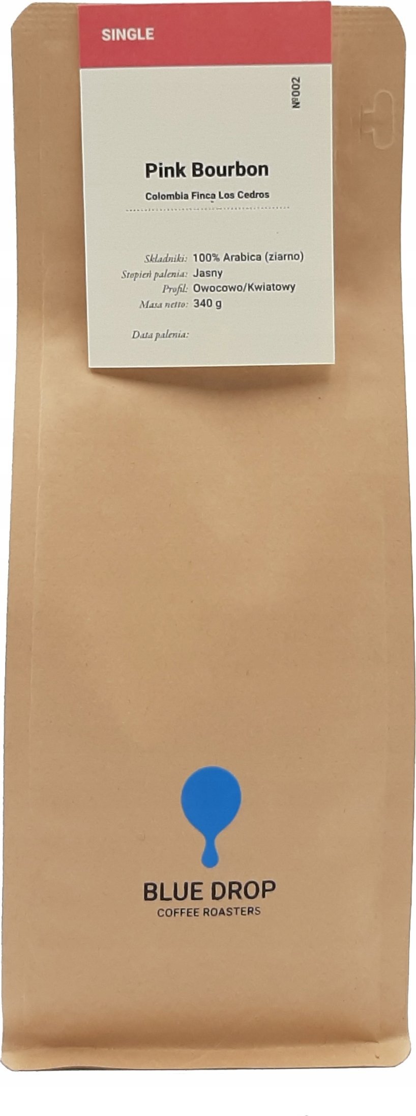 Kawa ziarnista Blue Drop Pink Bourbon 340 g