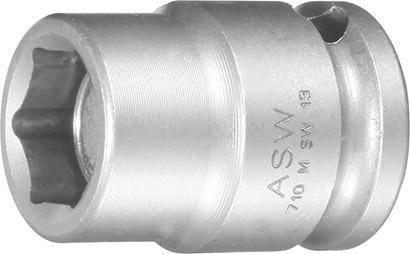 ASW Udarowa koncowka wymiennaklucza nasadowego, z magnesem 3/8" 13mm ASW