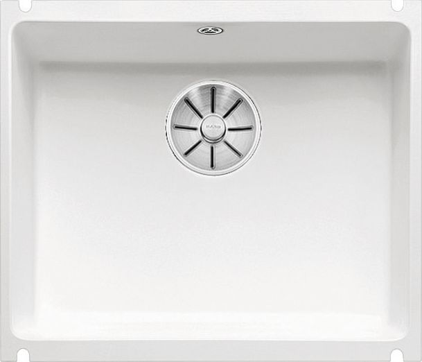 Zlewozmywak Blanco Subline 500-U Ceramika biały połysk z korkiem InFino (523733)